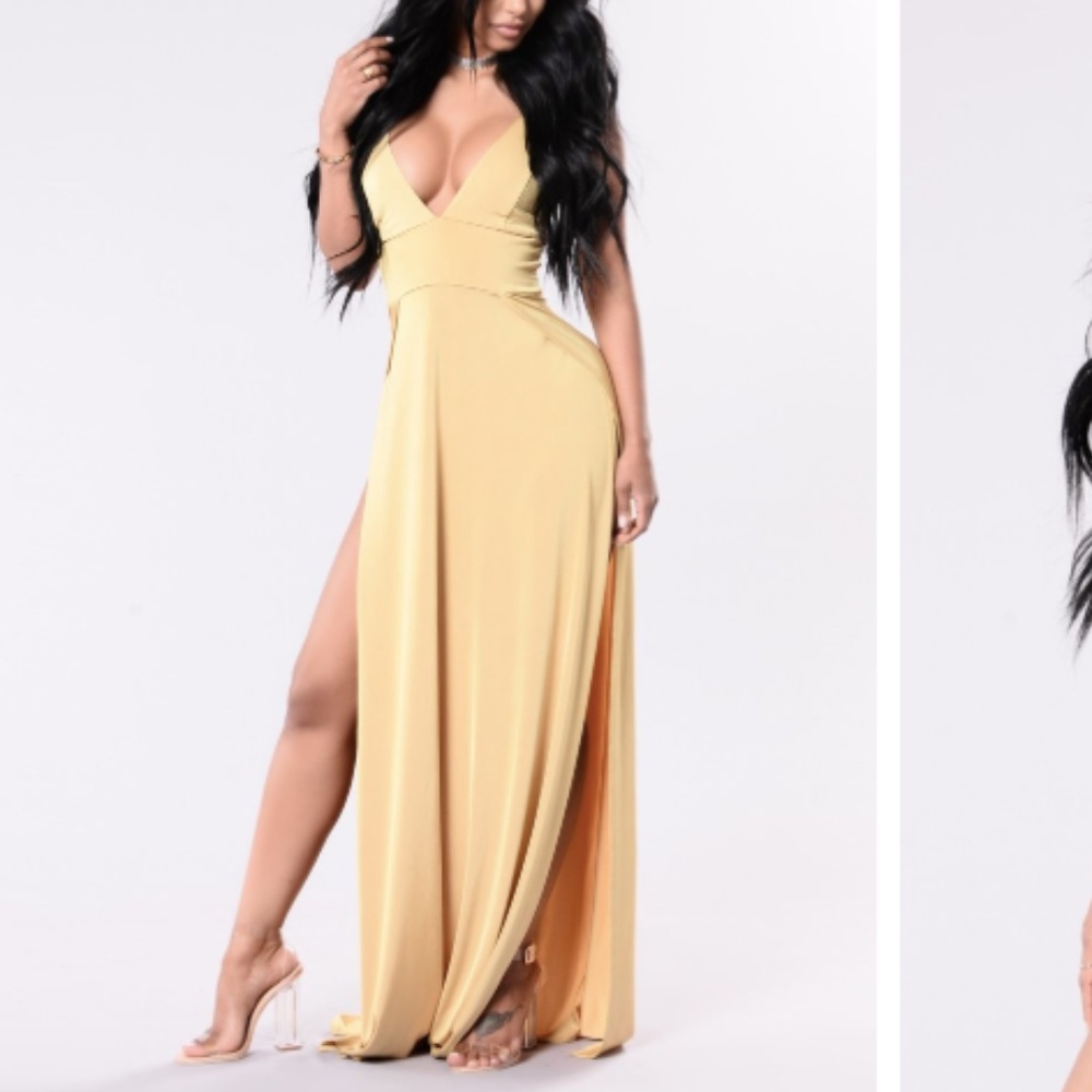 Chartreuse Green Flowy Side Double Slit Maxi Dress